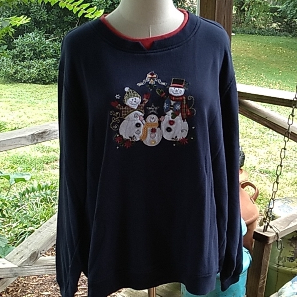 Baxter & Wells 3X Christmas 🎄 snowmen sweatshirt